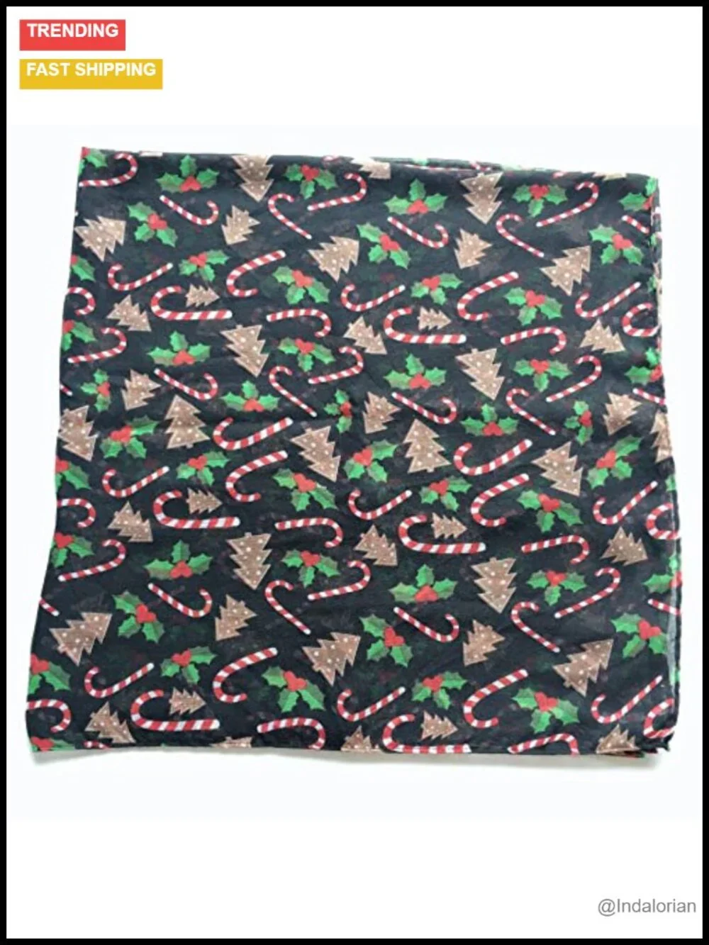 Elegant Floral Chiffon Scarf Lightweight Wrap for Women